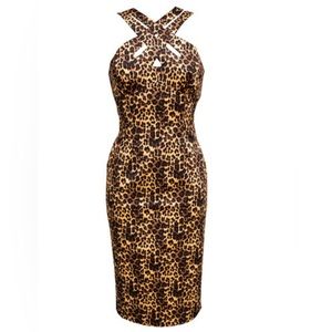 VooDoo Vixen Leopard Pencil Dress